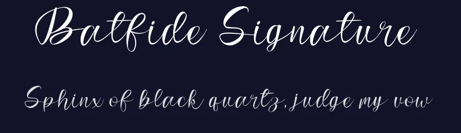 Batfide Signature — Script Handwritten Font — thumbnail 2