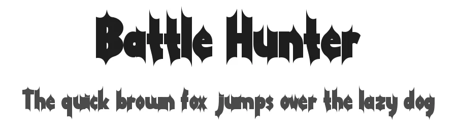 Battle Hunter by Yoga Letter 2025 (Isroni Yoga Prasetya) — Display Font
