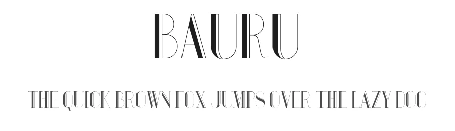 Bauru — Serif Font