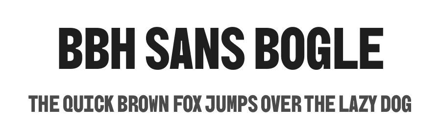 BBH Sans Bogle