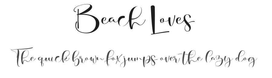 Beach Loves by Gilar Studio — Script Handwritten Font