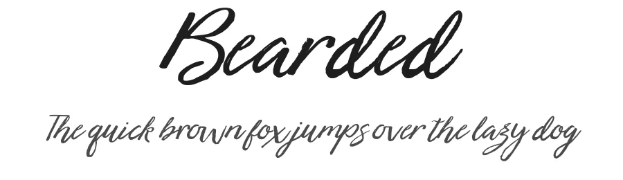 Bearded by Gatype — Script Handwritten Font