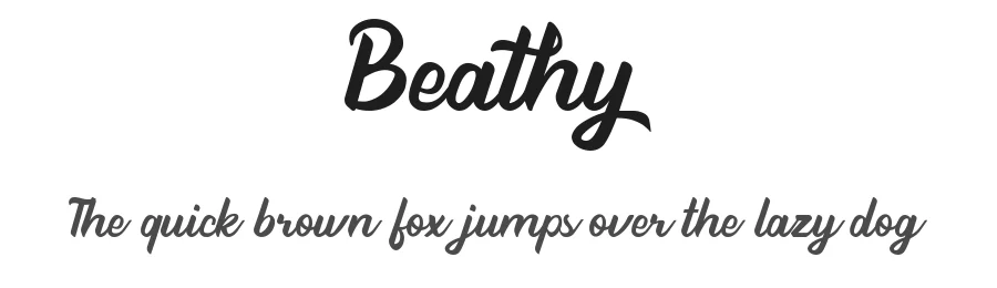Beathy by SaberStudio 2019 — Script Handwritten Font