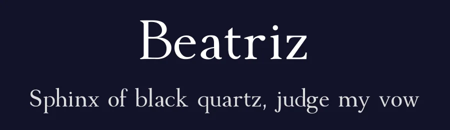 Beatriz — Serif Font — thumbnail 2