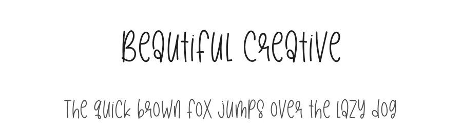 Beautiful Creative by letter art studio — Script Handwritten Font