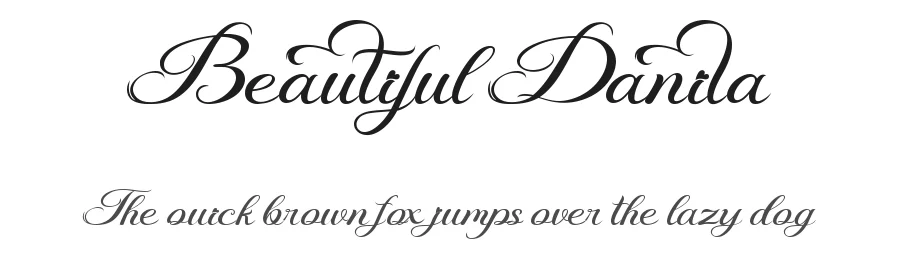 Beautiful Danila by Yoga Letter 2026 (Isroni Yoga Prasetya) — Script Handwritten Font