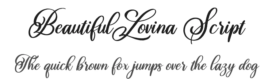 Beautiful Lovina Script by Alit Suarnegara — Script Handwritten Font