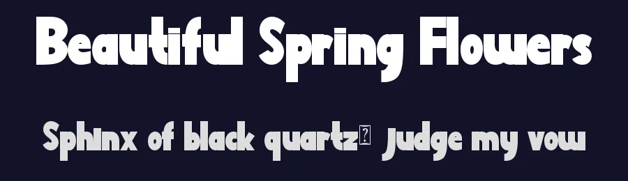 Beautiful Spring Flowers by Yoga Letter 2025 (Isroni Yoga Prasetya) — Display Font — thumbnail 2
