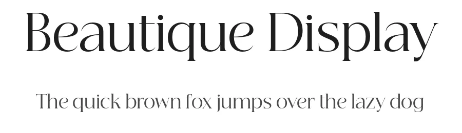 Beautique Display by Nhat-Quang Ngo, Phan Hoang Le, Long Hoang Pham — Serif Font