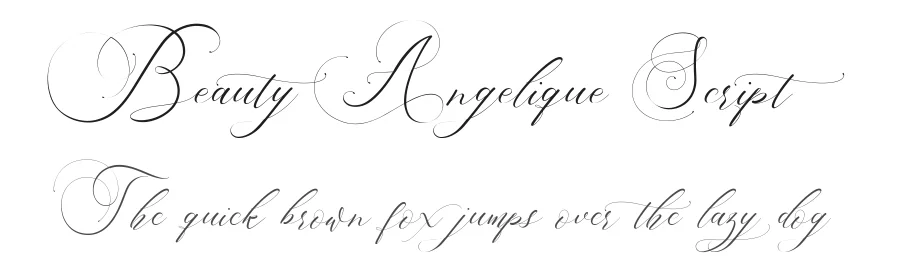 Beauty Angelique Script by thirtypath — Script Handwritten Font