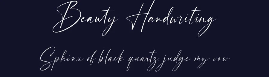 Beauty Handwriting by Sigit Dwipa Raharjo — Script Handwritten Font — thumbnail 2