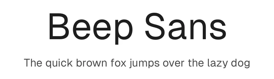 Beep Sans