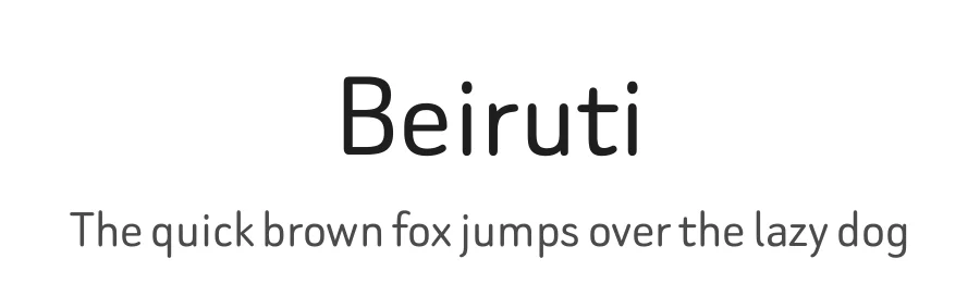 Beiruti by Arlette Boutros — Sans Serif Font