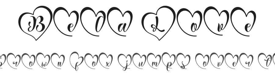 Bela Love by Yoga Letter 2025 (Isroni Yoga Prasetya) — Script Handwritten Font