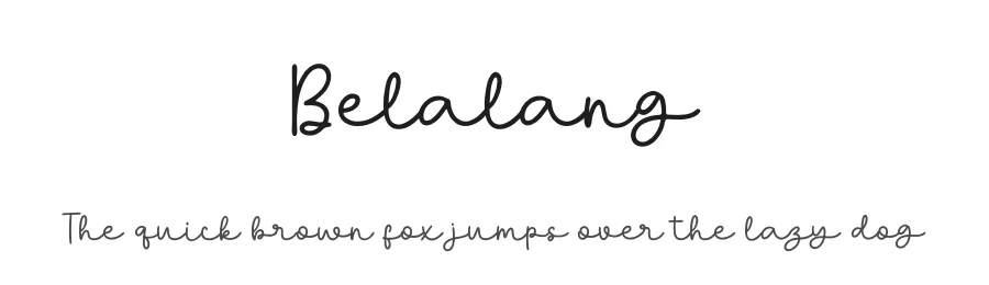 Belalang by Gatype — Script Handwritten Font