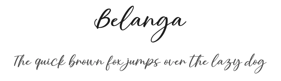 Belanga by Gatype — Script Handwritten Font