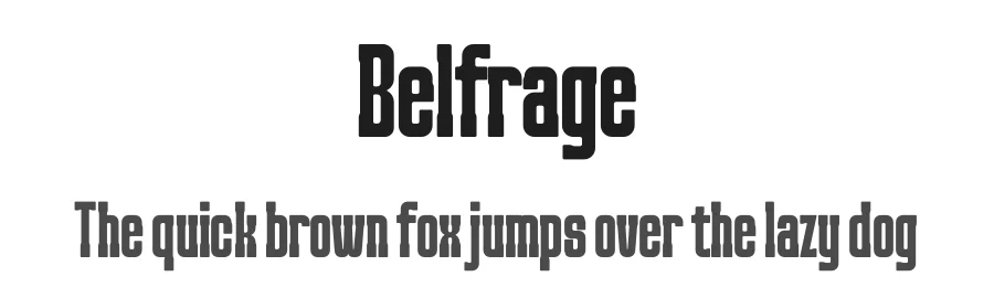Belfrage by Marno Palangda, Muhammad Muammar, Furqan Sudirman — Slab Serif Font