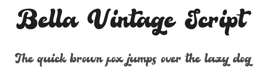 Bella Vintage Script by Agung Rohmat — Script Handwritten Font