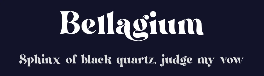 Bellagium by silverdav — Serif Font — thumbnail 2