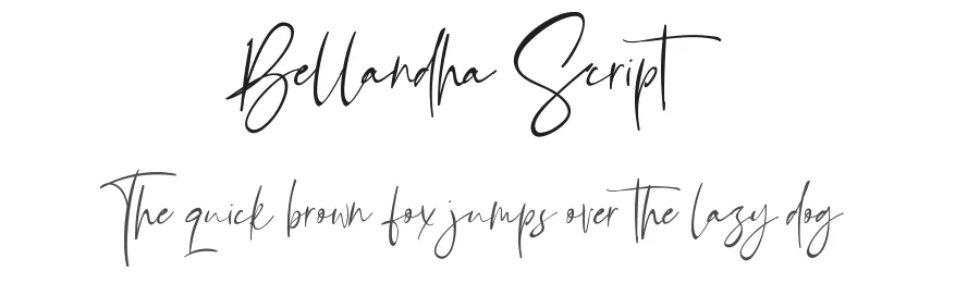 Bellandha Script by David Kasidi — Script Handwritten Font