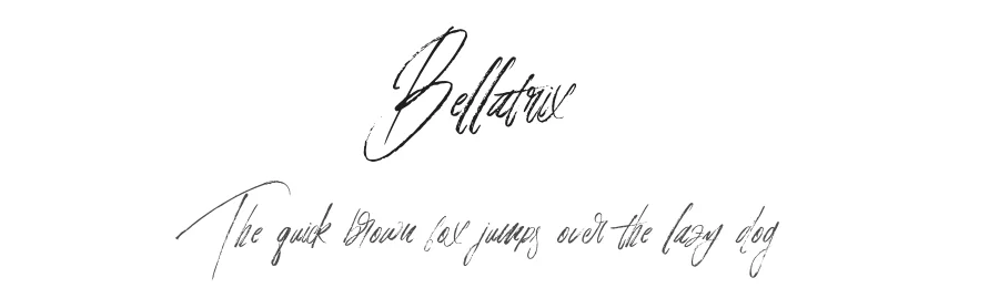 Bellatrix by thirtypath β Script Handwritten Font