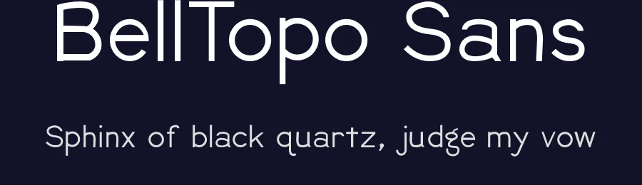 BellTopo Sans by Sarah Bell — Sans Serif Font — thumbnail 2