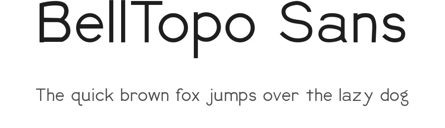 BellTopo Sans by Sarah Bell — Sans Serif Font