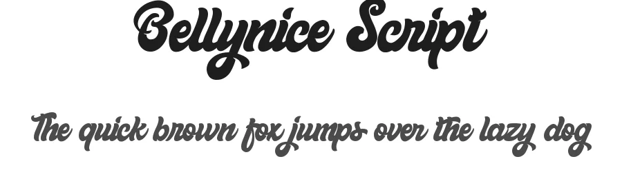 Bellynice Script by Holydie Studio — Script Handwritten Font