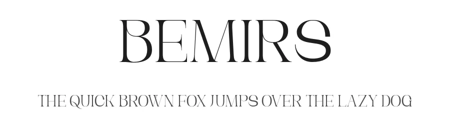 Bemirs by Sigit Dwipa Raharjo — Display Font