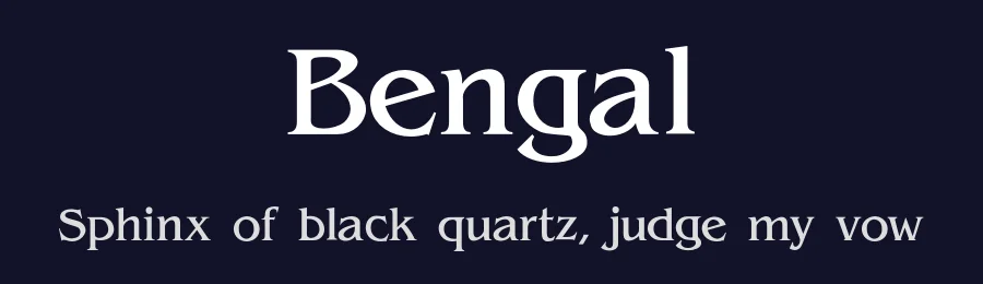 Bengal — Serif Font — thumbnail 2