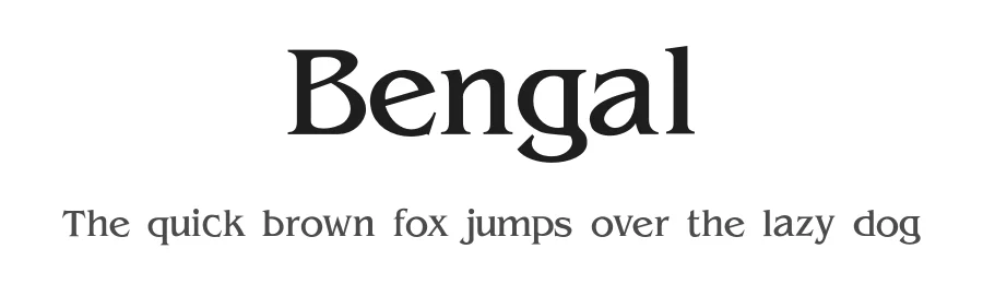 Bengal — Serif Font