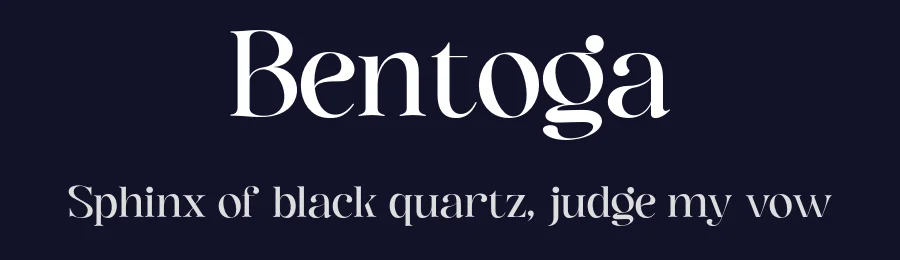 Bentoga by Black Studio — Serif Font — thumbnail 2