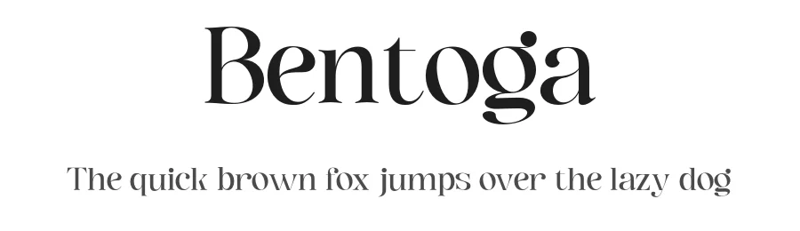 Bentoga by Black Studio — Serif Font
