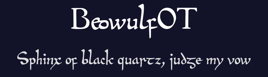 BeowulfOT — Script Handwritten Font — thumbnail 2