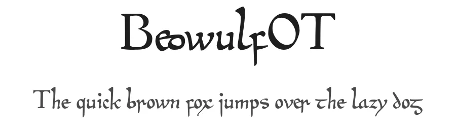 BeowulfOT — Script Handwritten Font