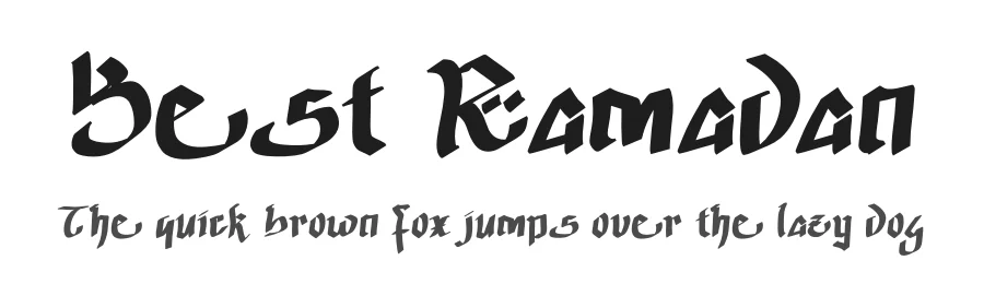 Best Ramadan — Script Handwritten Font