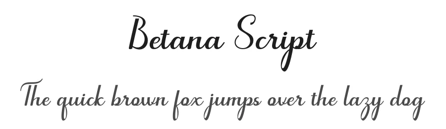 Betana Script by Khaidir — Script Handwritten Font
