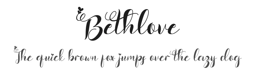 Bethlove by Yoga Letter 2020 (Isroni Yoga Prasetya) — Script Handwritten Font