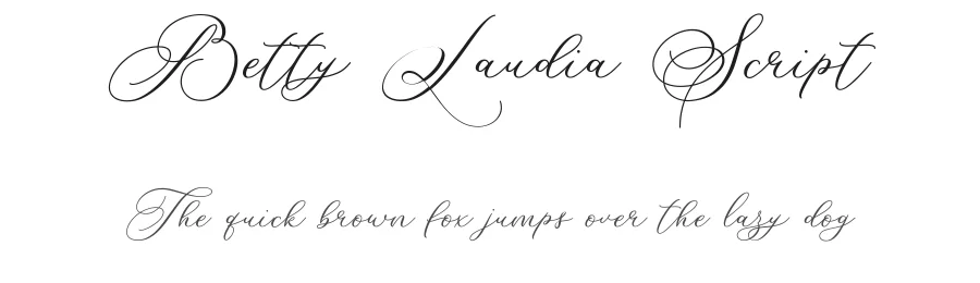 Betty Laudia Script by Nurkhalidin — Script Handwritten Font