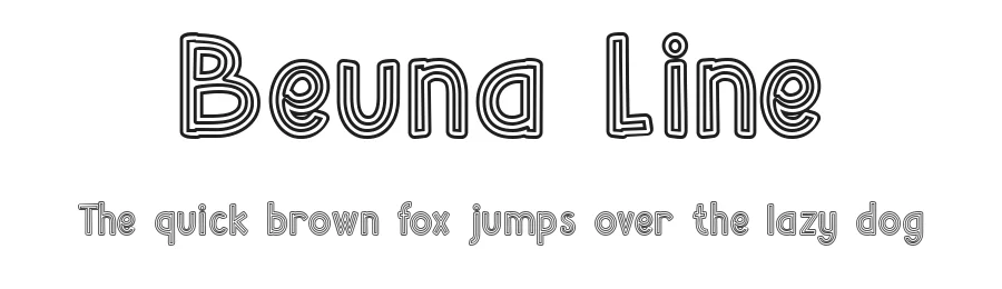 Beuna Line by Musthafa Kamal Emje — Script Handwritten Font