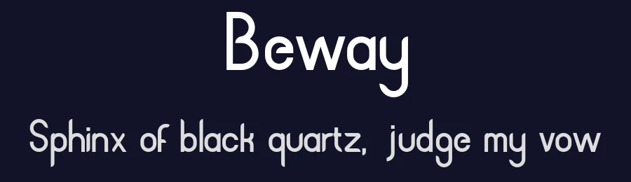 Beway — Sans Serif Font — thumbnail 2