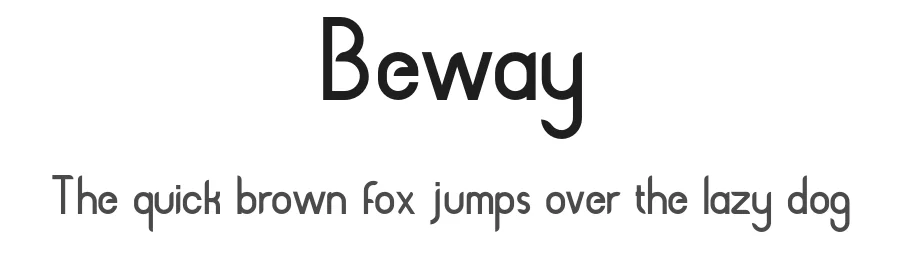 Beway — Sans Serif Font
