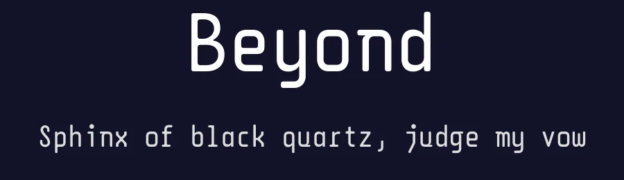 Beyond by DPSDbeyond + backpacker.gr — Sans Serif Font — thumbnail 2