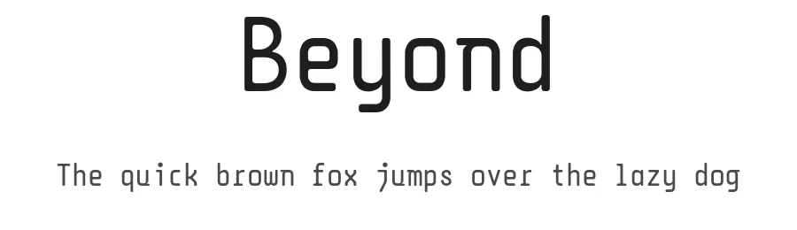 Beyond by DPSDbeyond + backpacker.gr — Sans Serif Font