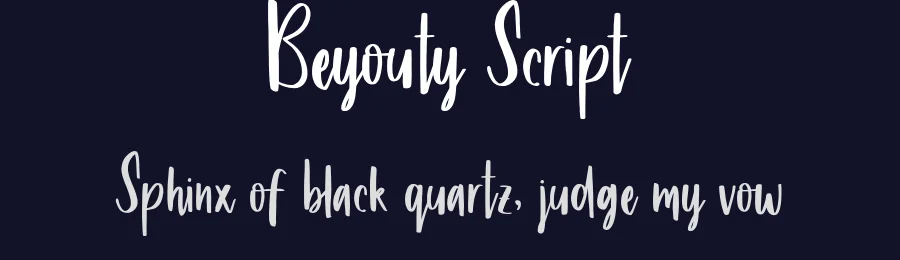 Beyouty Script by Ian Irwan Wismoyo — Script Handwritten Font — thumbnail 2