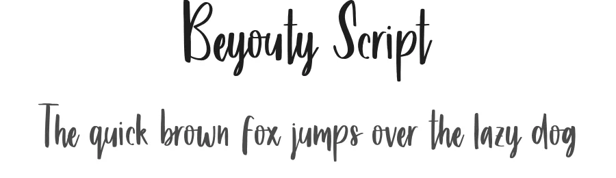 Beyouty Script by Ian Irwan Wismoyo — Script Handwritten Font