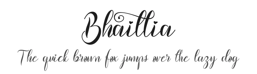 Bhaillia by Yogaletter 2020 (Isroni Yoga Prasetya) — Script Handwritten Font
