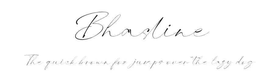 Bhasline by Glyphstyle — Script Handwritten Font