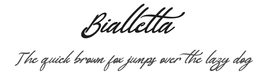 Bialletta by Yogaletter 2020 (Isroni Yoga Prasetya) — Script Handwritten Font