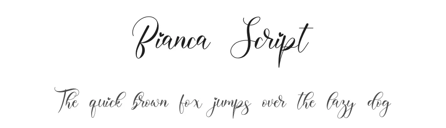 Bianca Script by Nissa Nana — Script Handwritten Font